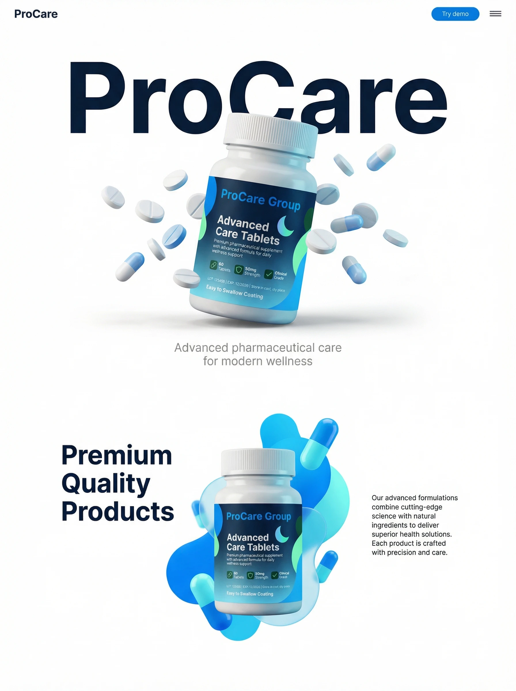Procare Group pharmaceutical campaign layout